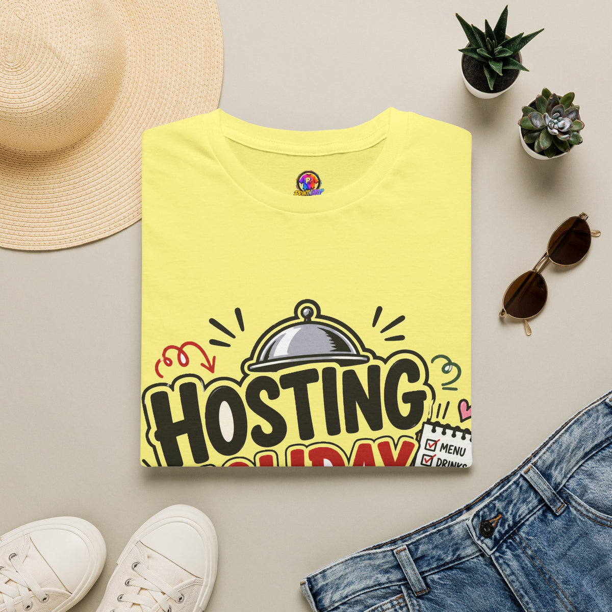 Hosting Holiday Chaos T-Shirt — Funny Christmas Party Host Tee