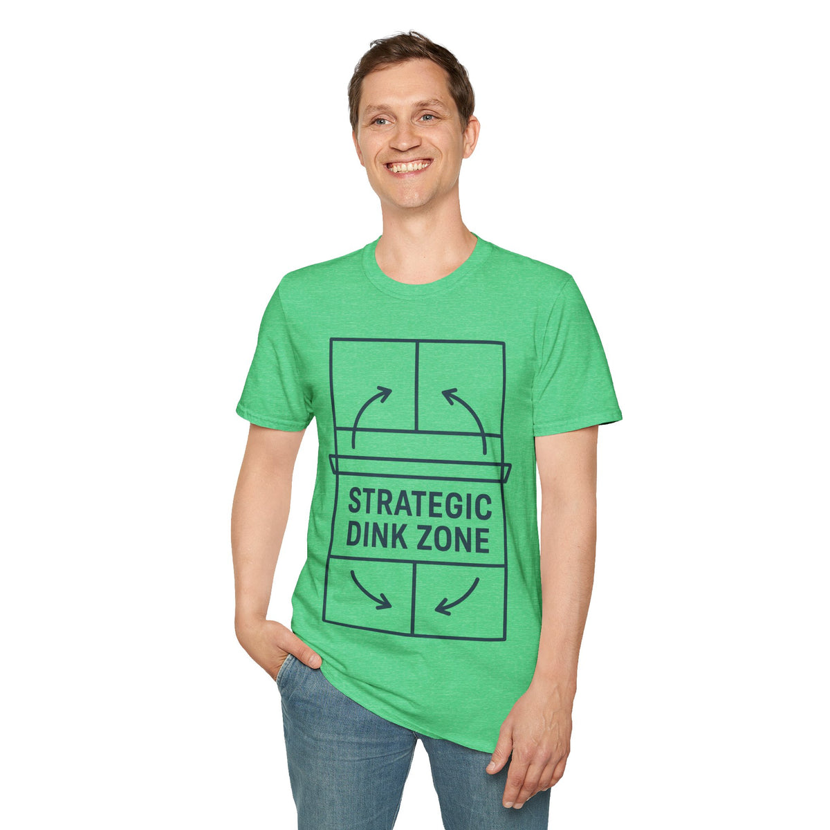 Strategic Dink Zone Pickleball T-Shirt - Minimalist Court Sports Graphic Tee - Trending Now - September 2026