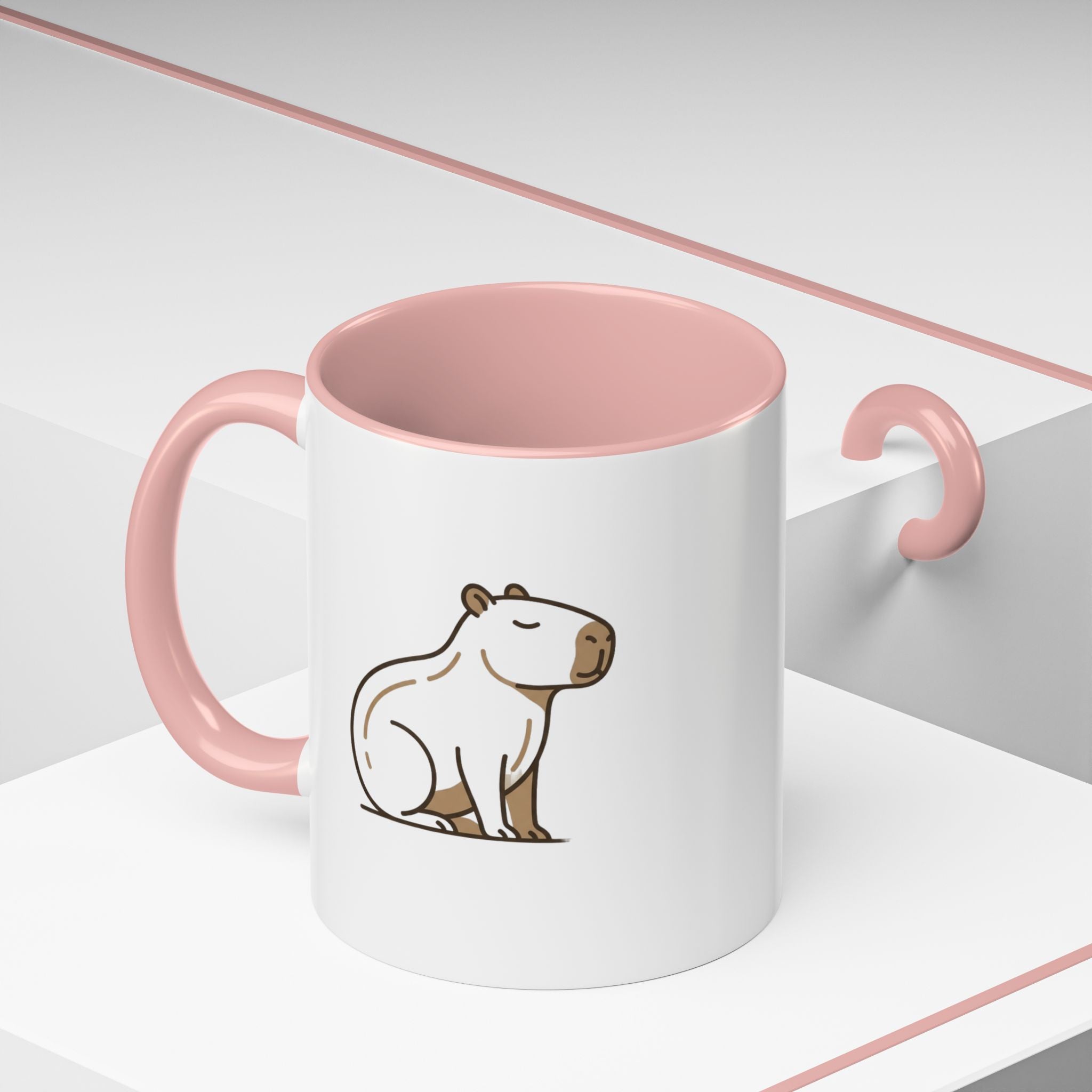 Funny Capybara Coffee Mug — Cute Relaxed Capybara Accent Mug