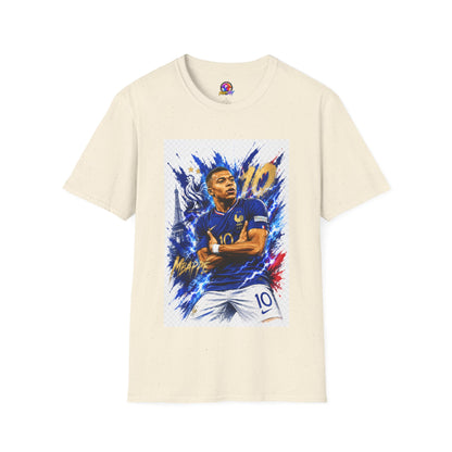 France Mbappé Soccer T-Shirt — #10 Blue Action Portrait Tee