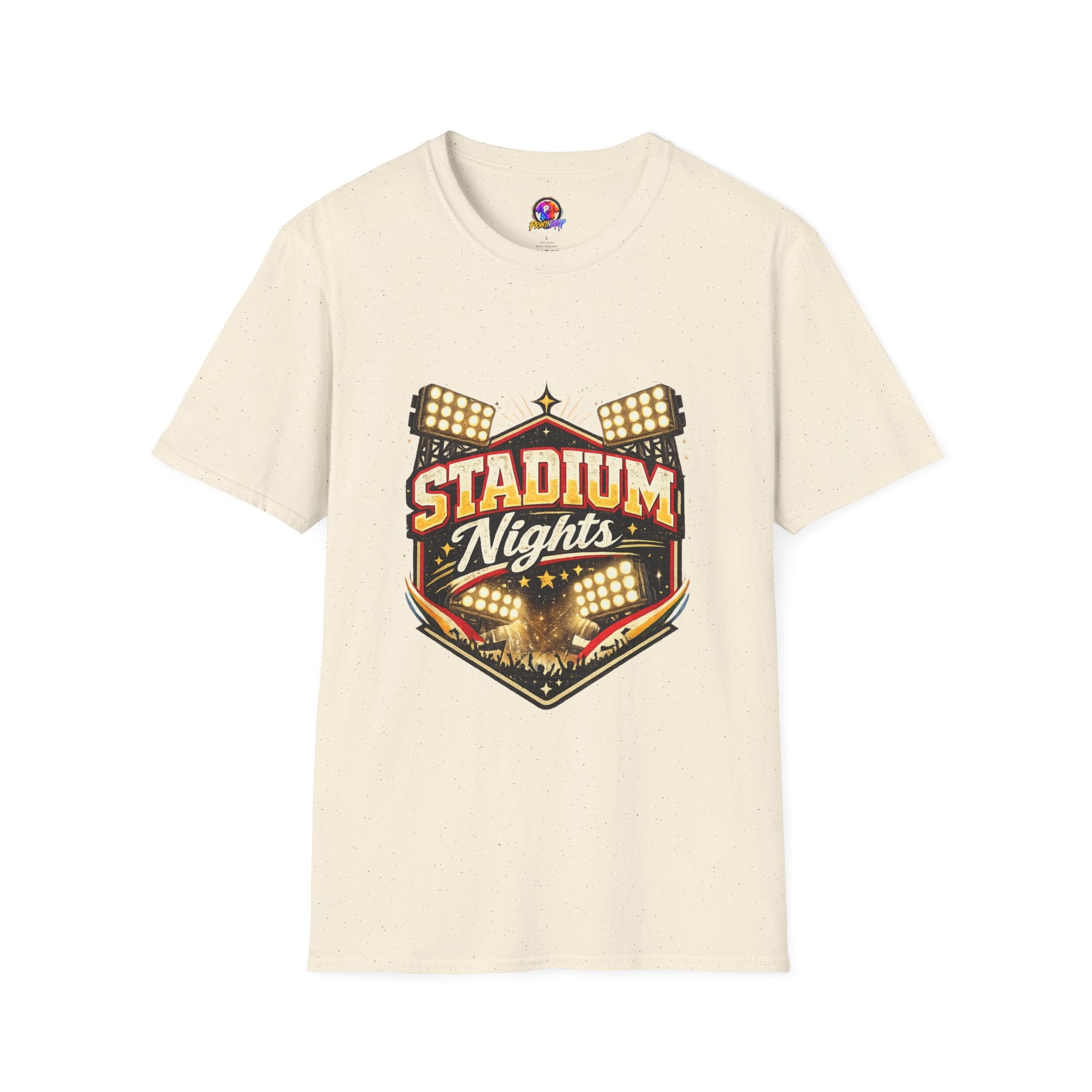 Stadium Nights T-Shirt — Vintage Sports Lights Graphic Tee