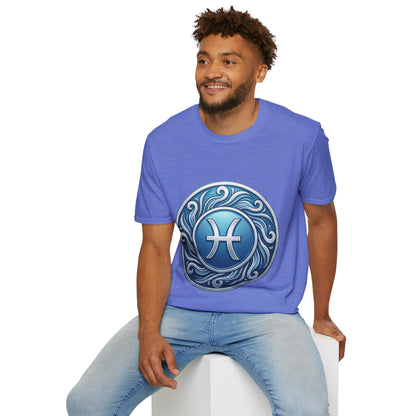 Pisces Zodiac T-Shirt – Blue Water Sign Astrology Tee