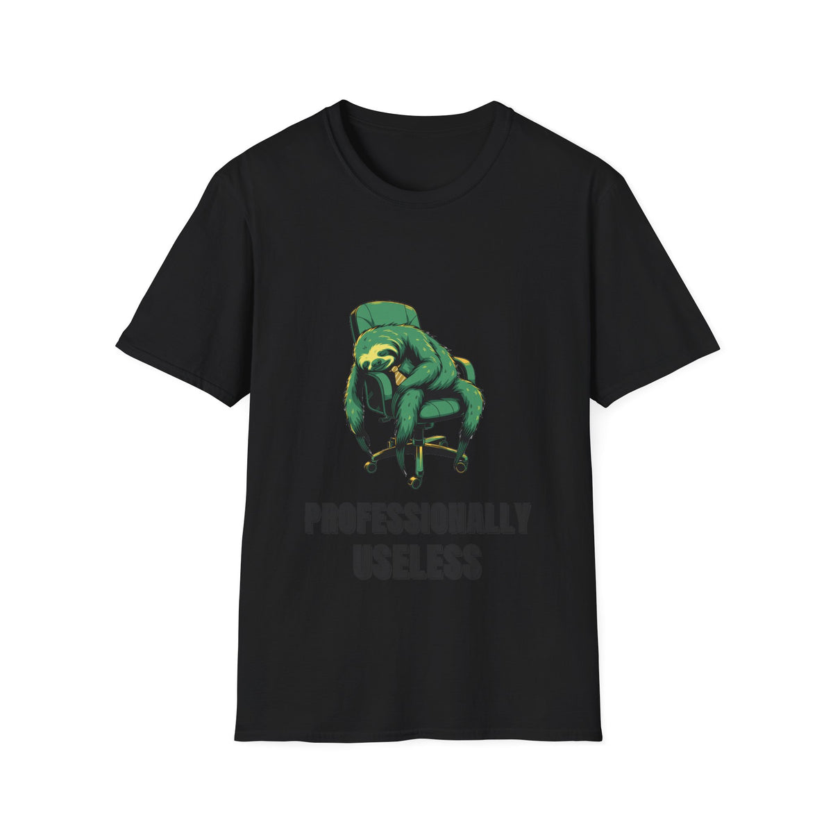 Funny Office Humor Graphic Tee - Professionally Useless Sarcastic T-Shirt - Trending Now - September 2026