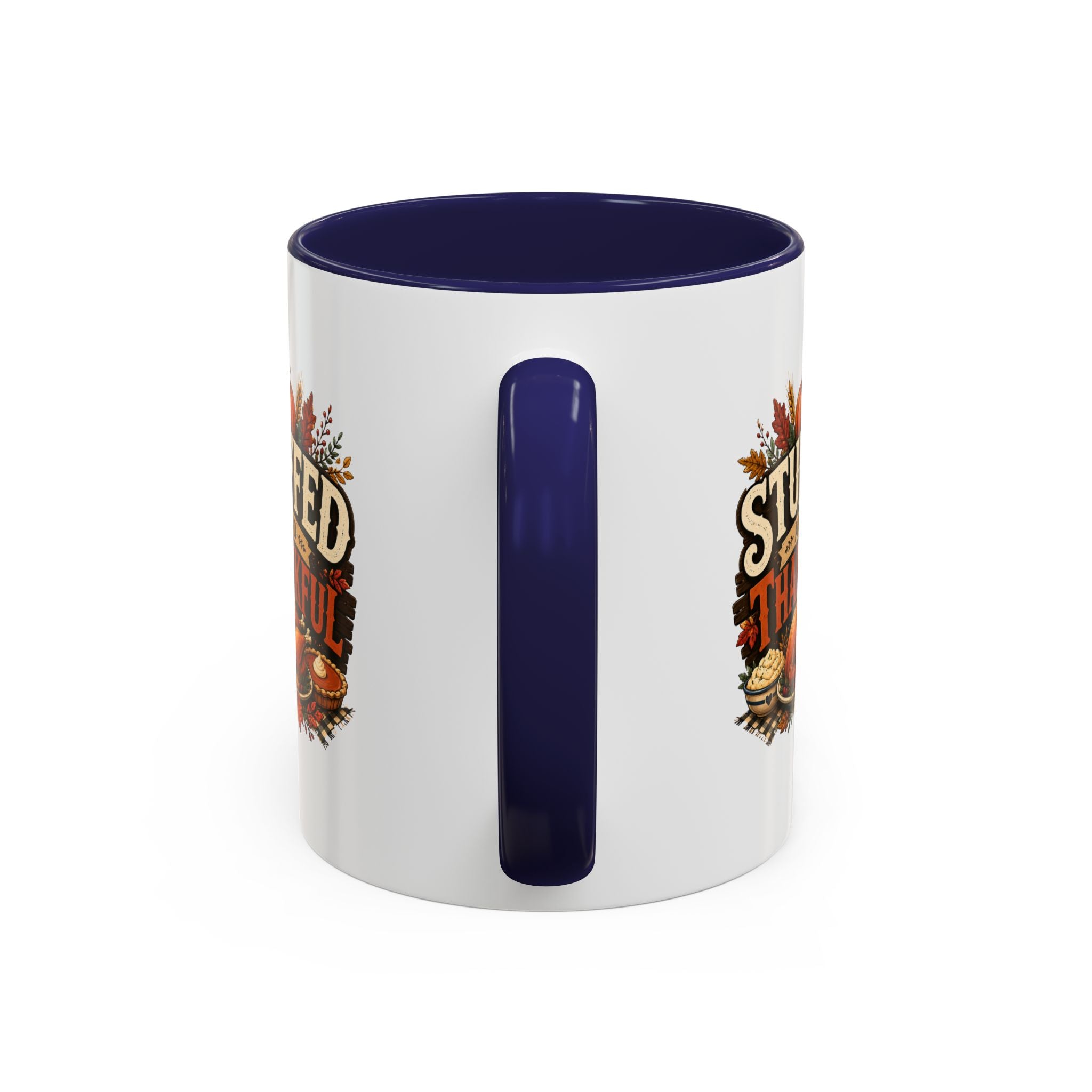 Thanksgiving Mug Stuffed and Thankful Coffee Mug — Thanksgiving Fall Holiday Kitchen Gift