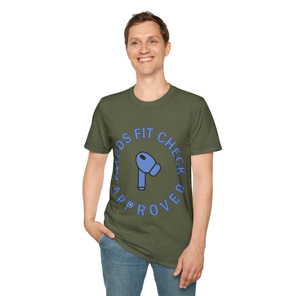 T‑Shirt — “AirPods Fit Check Approved” Graphic Tee - Trending Now - August 2026