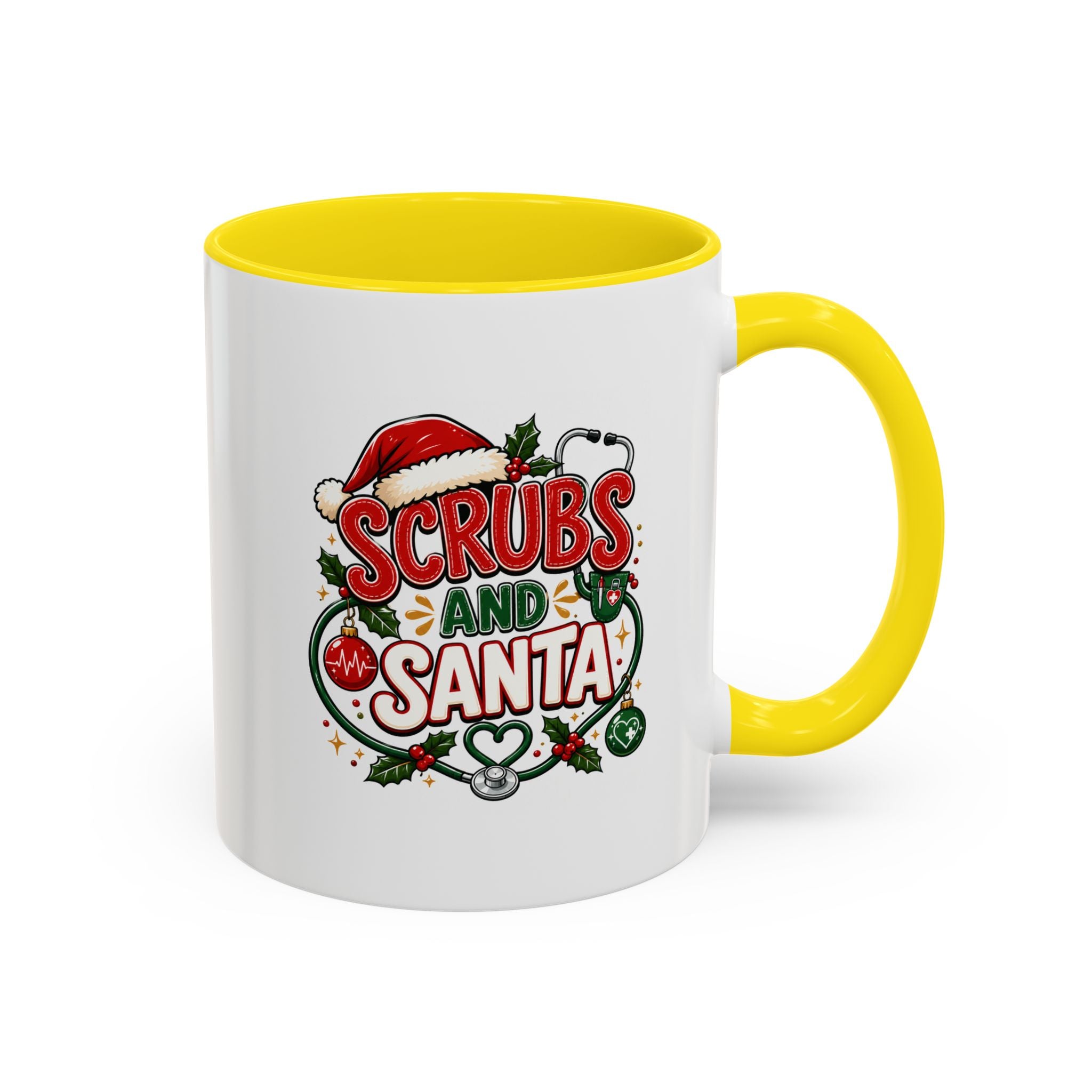 Scrubs and Santa Christmas Coffee Mug