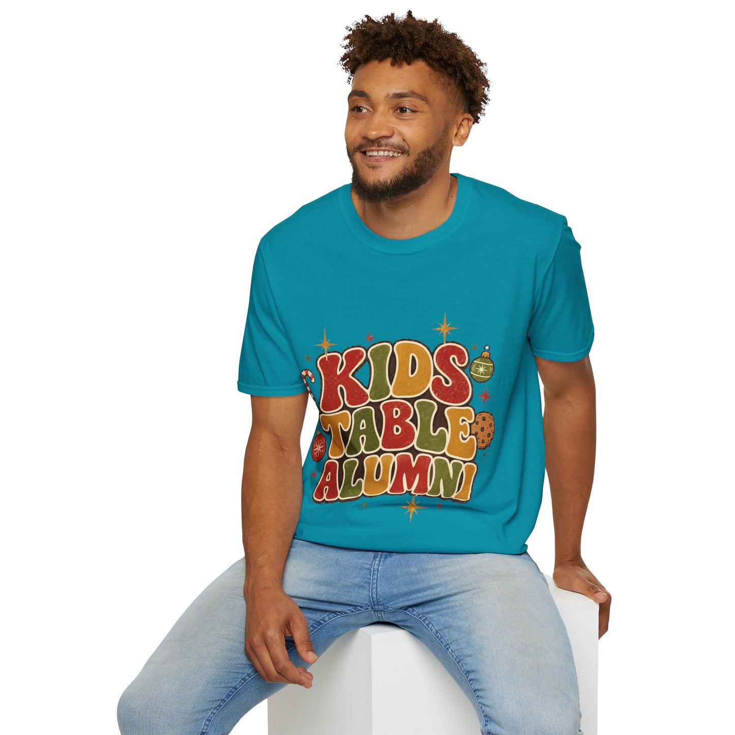 Kids Table Alumni T-Shirt — Retro Holiday Family Dinner Tee