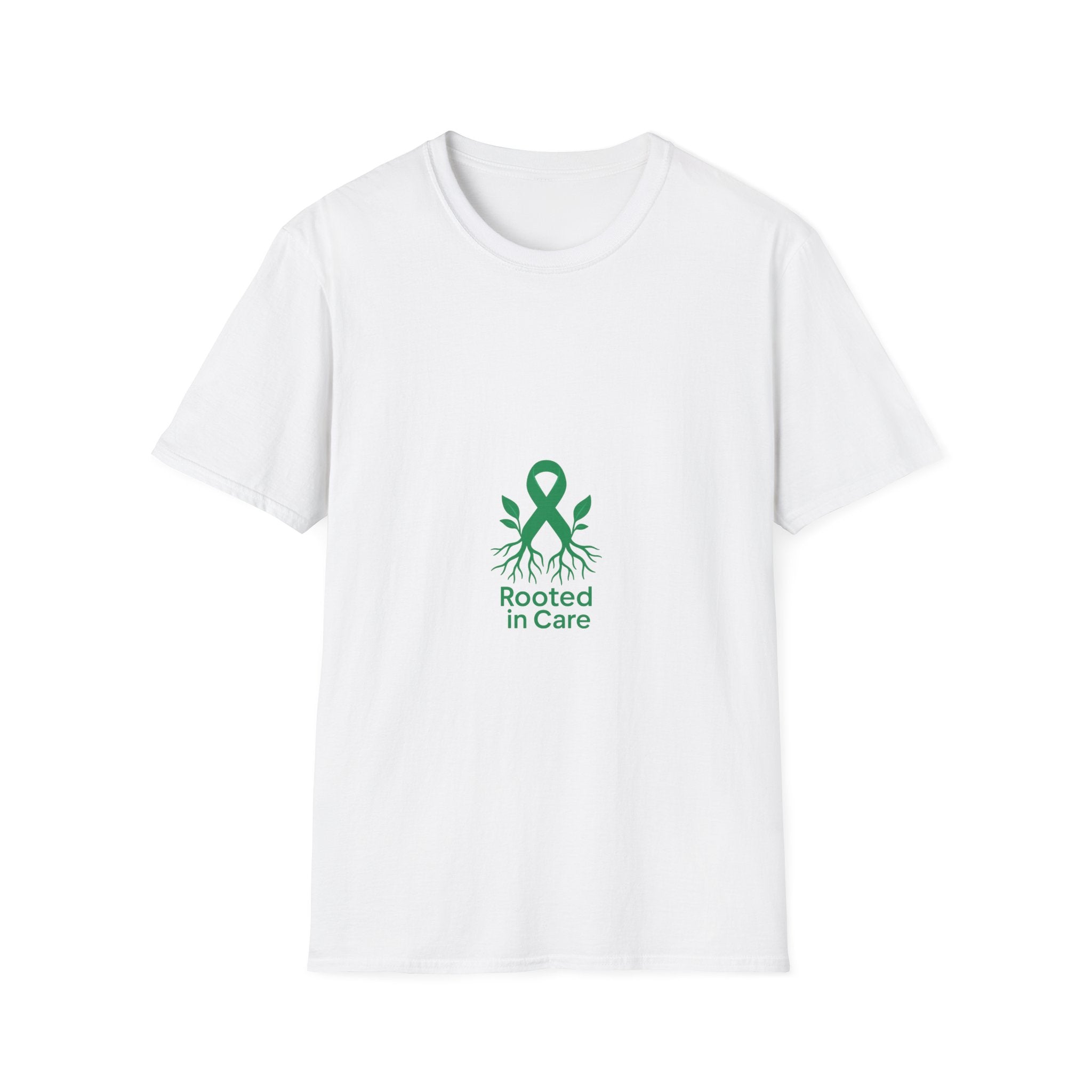 Rooted In Care Graphic Tee, Cute Eco Tree Nature Ribbon T-Shirt - Trending Now - September 2026