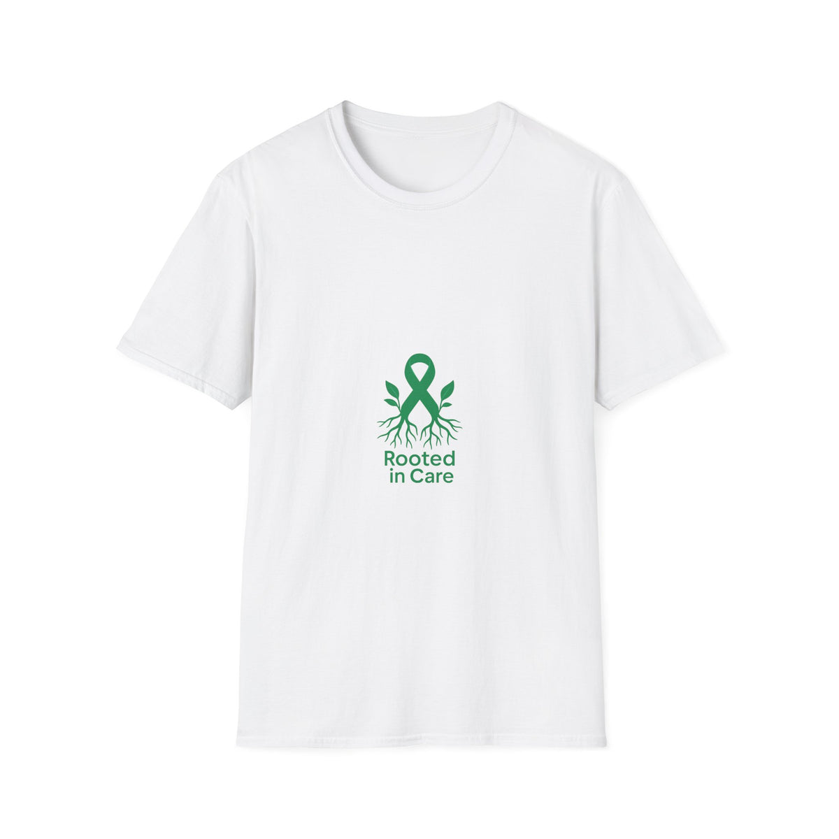 Rooted In Care Graphic Tee, Cute Eco Tree Nature Ribbon T-Shirt - Trending Now - September 2026