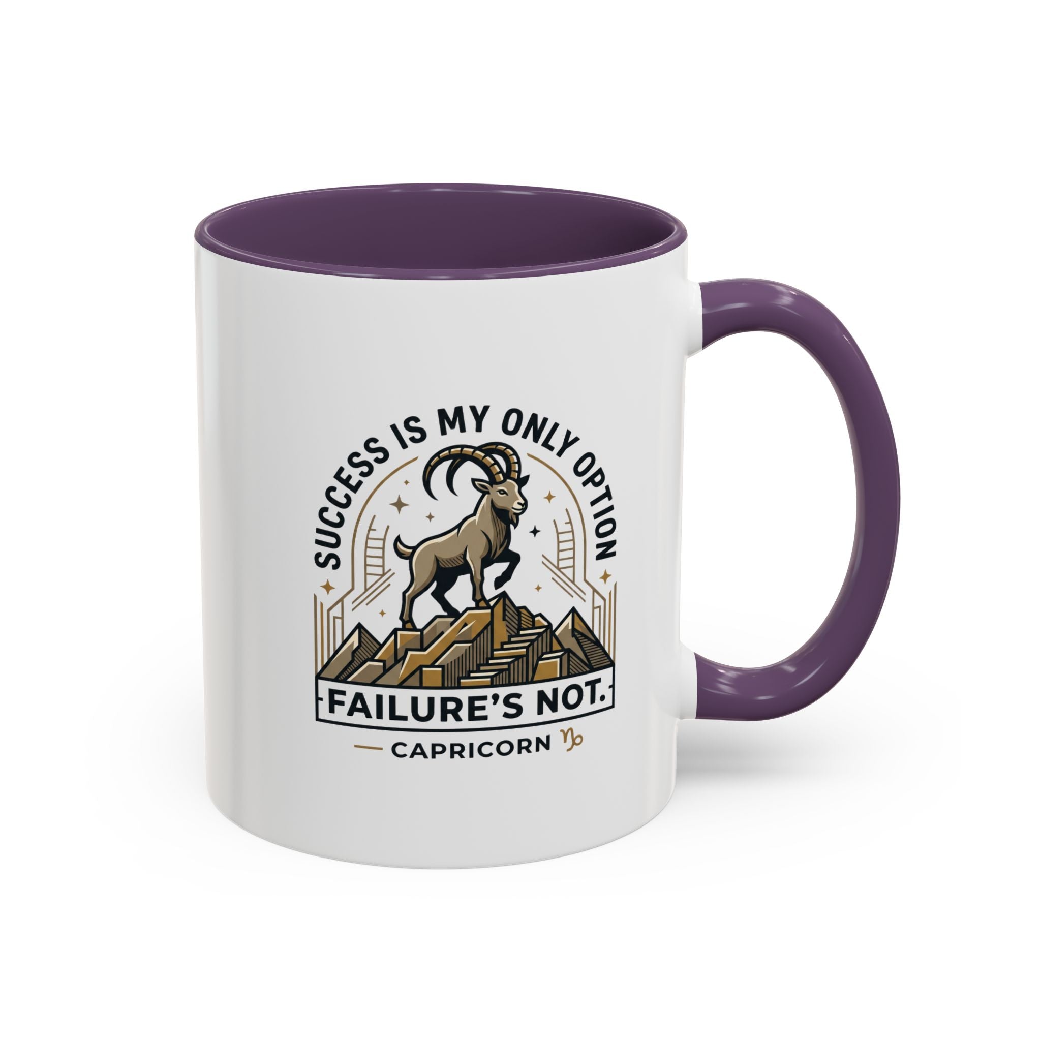 Capricorn Coffee Mug – "Success Is My Only Option, Failure's Not" Zodiac Gift