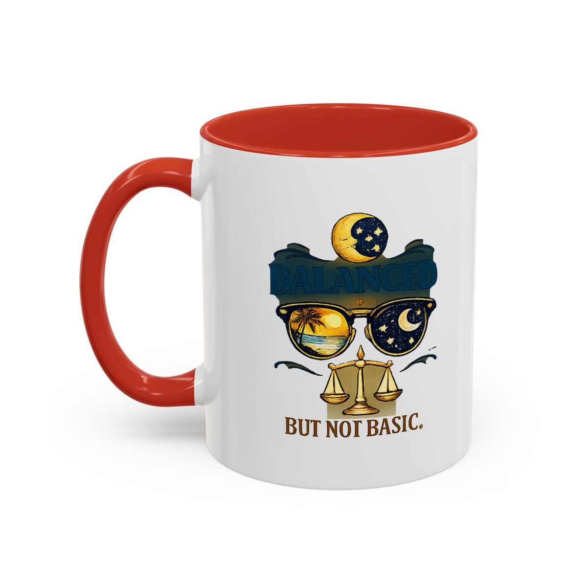 Libra Zodiac Accent Coffee Mug