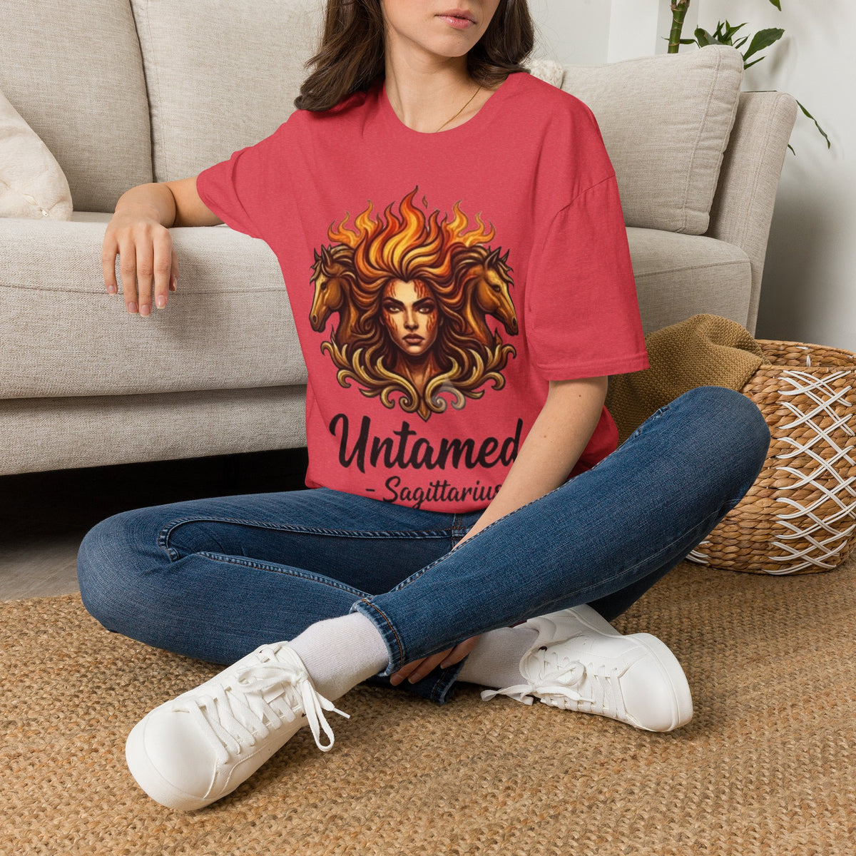 Sagittarius 'Untamed' Zodiac T-Shirt — Fiery Archer Astrology Tee