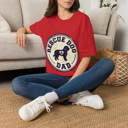 Rescue Dog Dad T-Shirt – Vintage Shelter Pup Support Tee