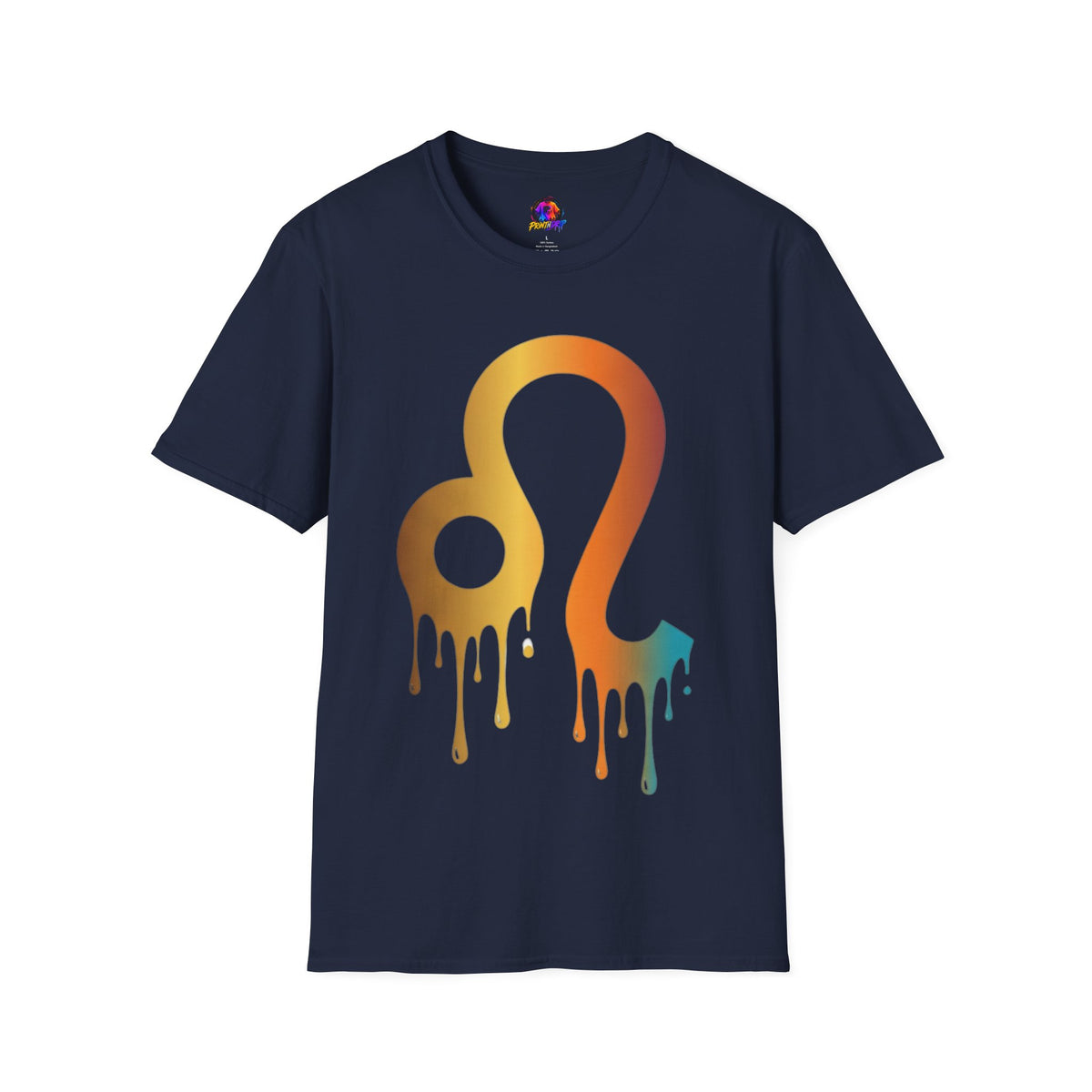 Leo Zodiac Drip T-Shirt — Colorful Astrology Sign Tee