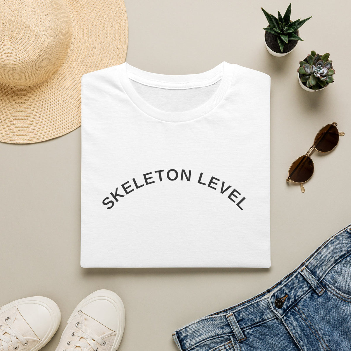 Skeleton Level Chaos Energy Jail Bars T-Shirt - Edgy Minimalist Graphic Tee - Trending Now - September 2026