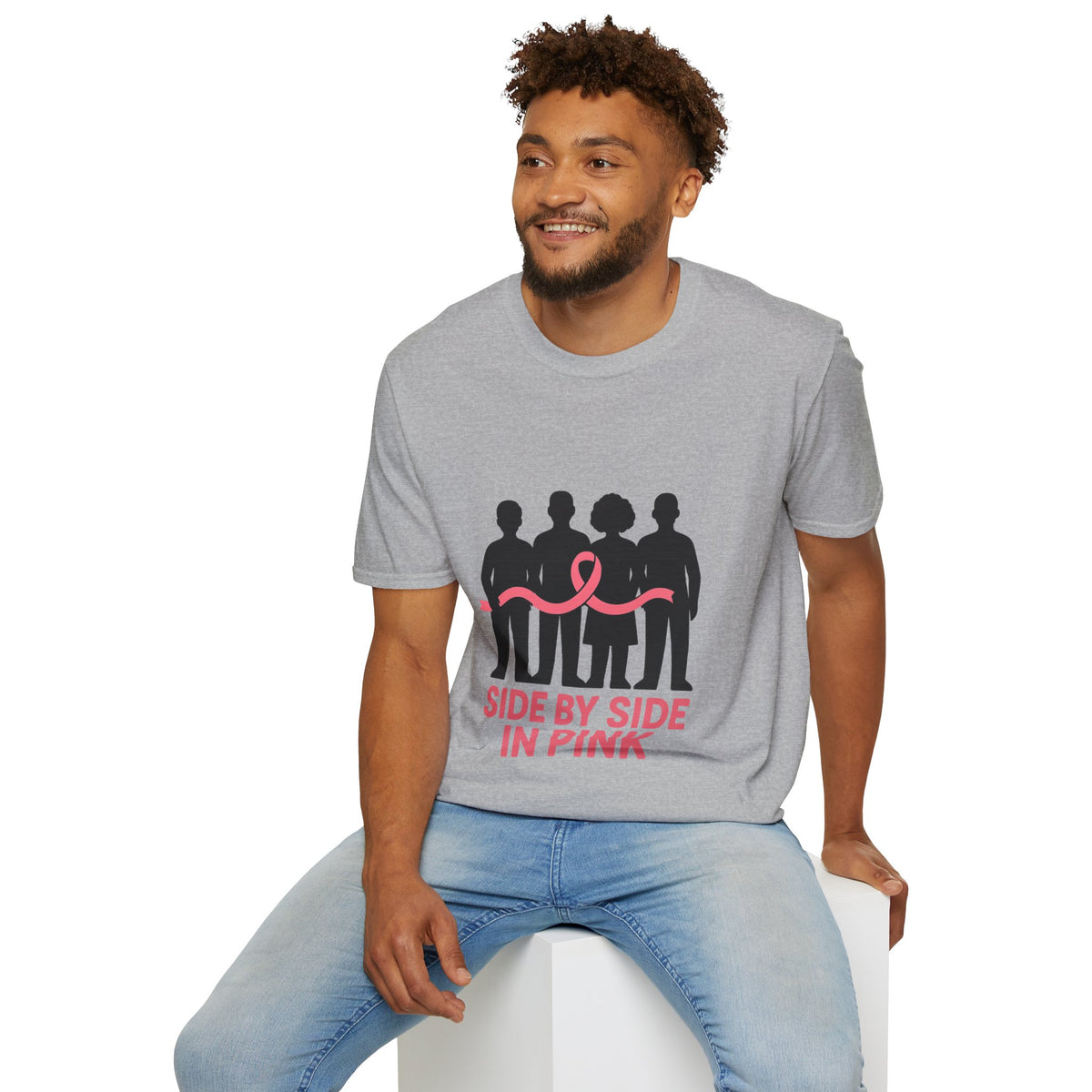 Side by Side in Pink Breast Cancer Awareness T-Shirt - Trending Now - October 2026