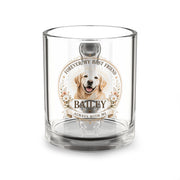 Milo Bailey Dog Dad Mom Glass Mug, 10oz Personalized Pet Glass Mug — "Forever My Best Friend" Memorial Dog Coffee Cup (10oz)