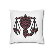 Scorpio Zodiac Scales Decorative Pillowcase — Tribal Scorpio-Style Design