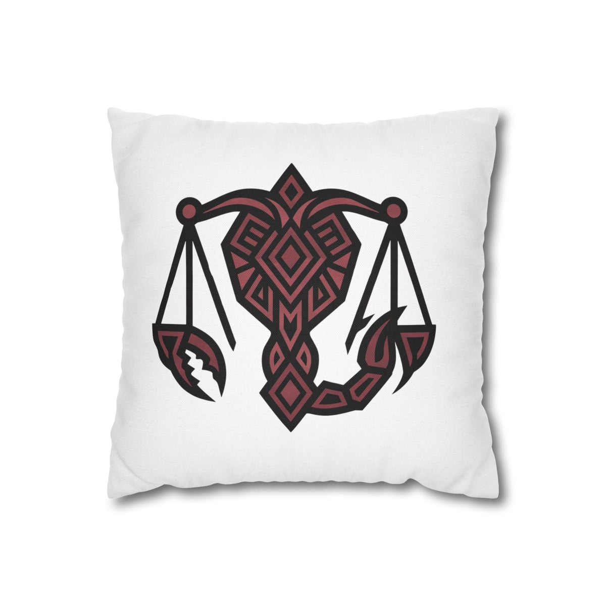 Scorpio Zodiac Scales Decorative Pillowcase — Tribal Scorpio-Style Design