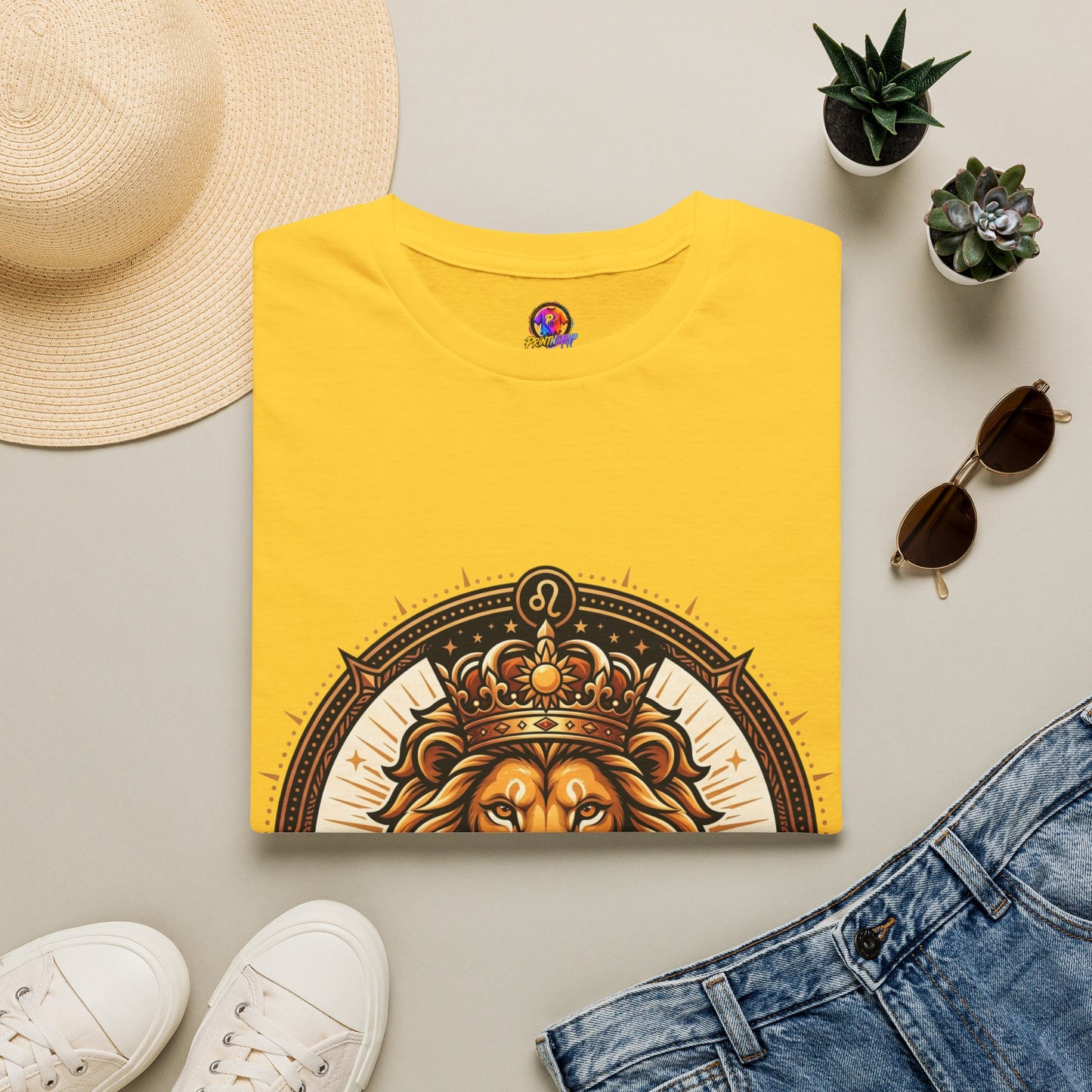 Leo Zodiac Lion T-Shirt — "Confidence Comes Naturally, I'm a Leo" Astrology Tee