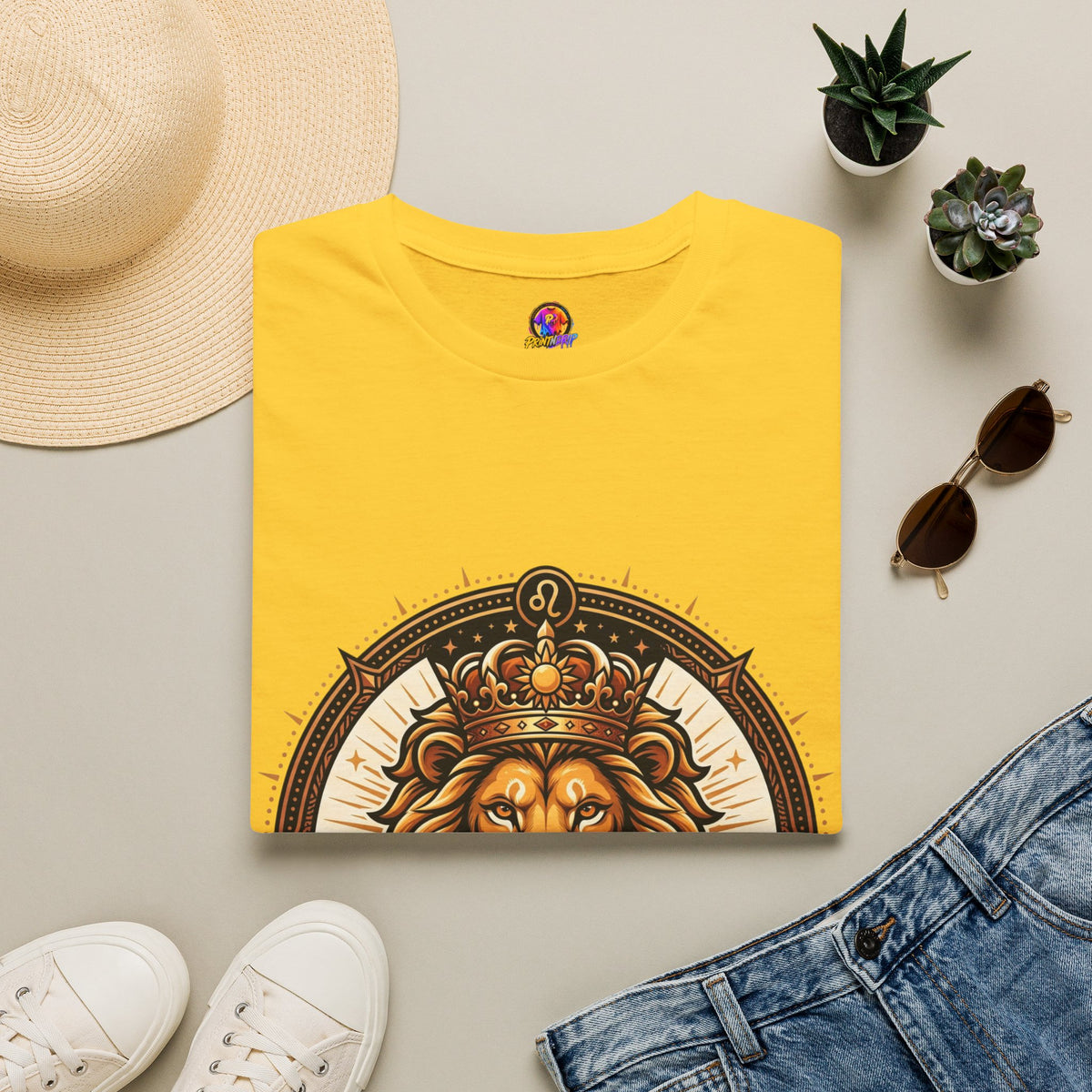 Leo Zodiac Lion T-Shirt — "Confidence Comes Naturally, I'm a Leo" Astrology Tee