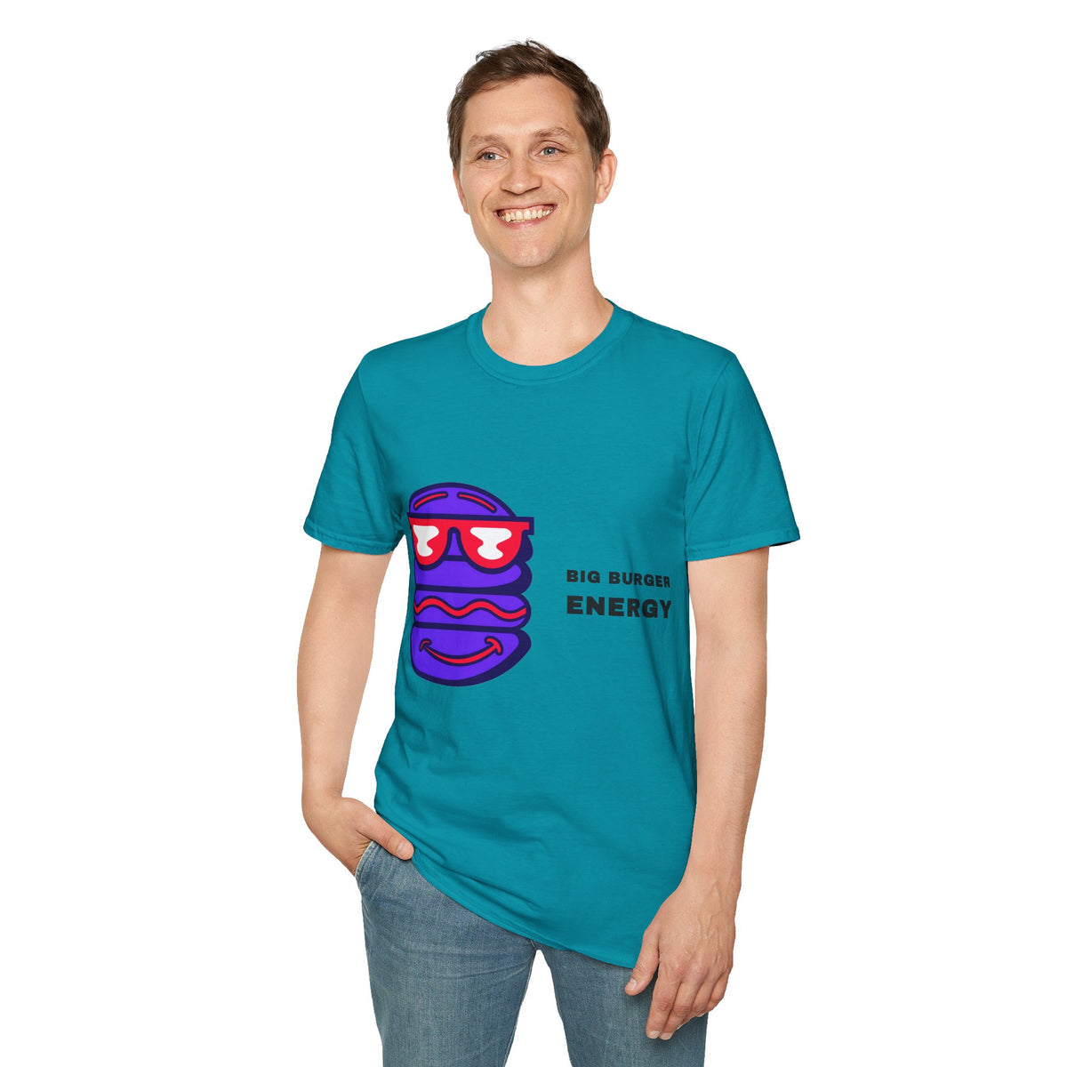 Big Bubbly Energy T-Shirt — Fun Sunglasses Emoji Graphic Tee - Trending Now - September 2026