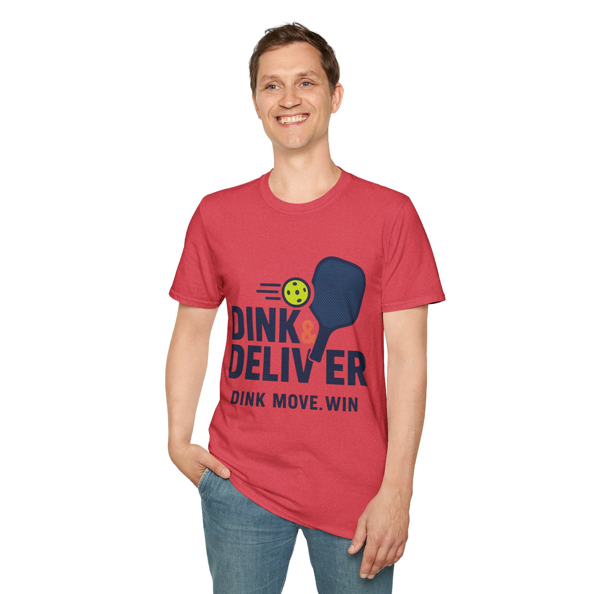 Pickleball Player T‑Shirt — 'Dink. Drive. Deliver.' Graphic Tee for Pickleball Fans - Trending Now - August 2026