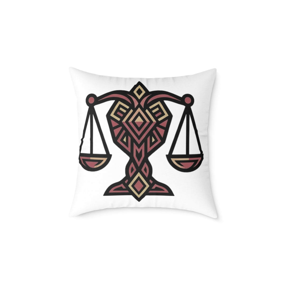 Libra Zodiac Balance Pillow Square Poly Canvas Pillow