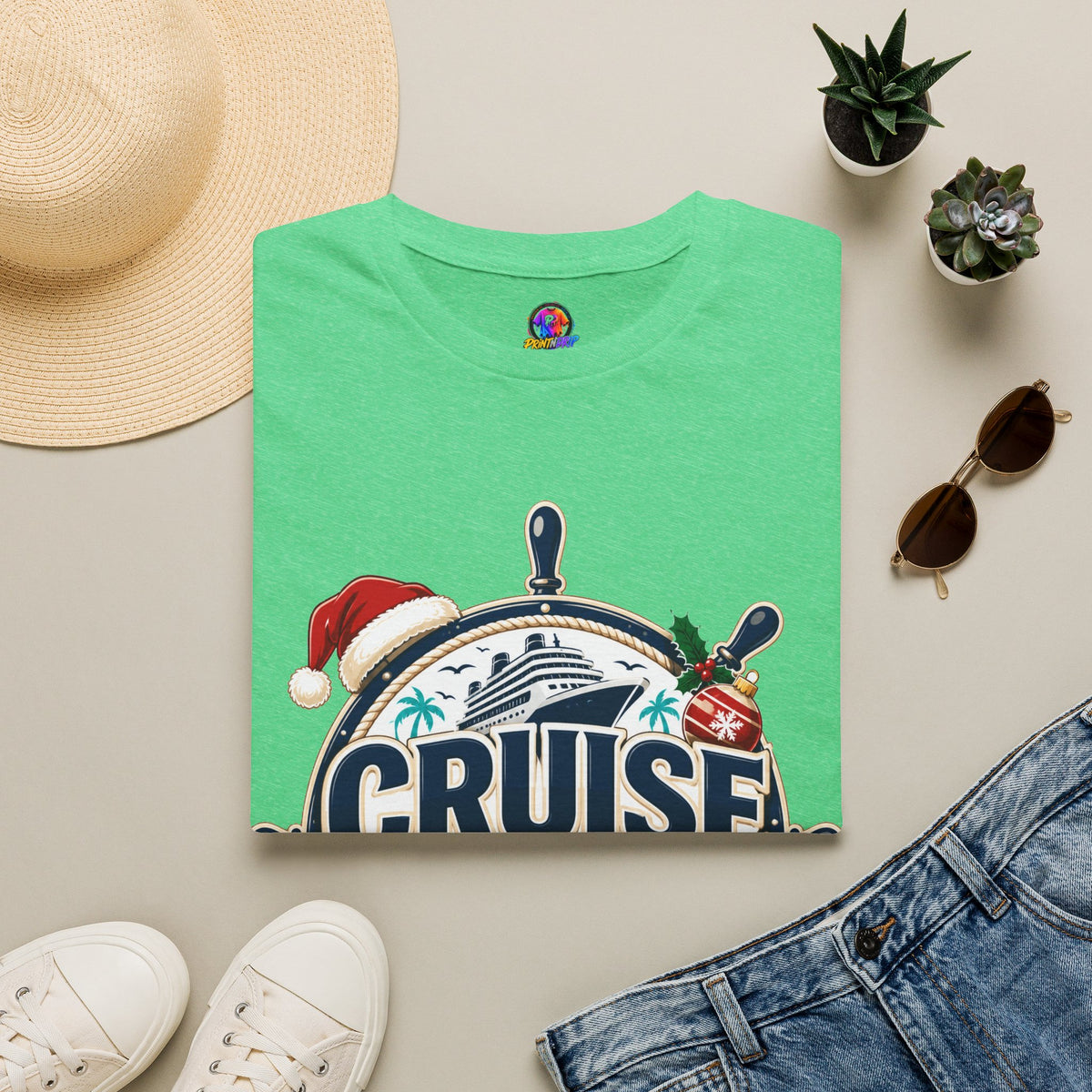 Cruise Crew Christmas T-Shirt — Holiday Cruise Vacation Tee