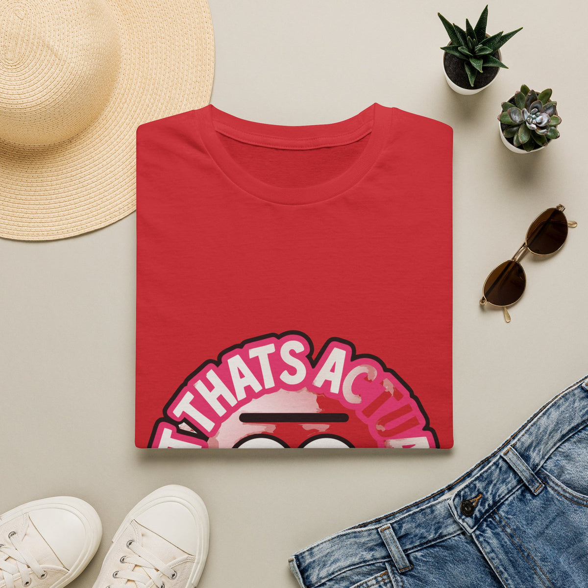 "Wait That's Actually Insane" Cartoon Eyes Graphic Tee - Trending Now - September 2026