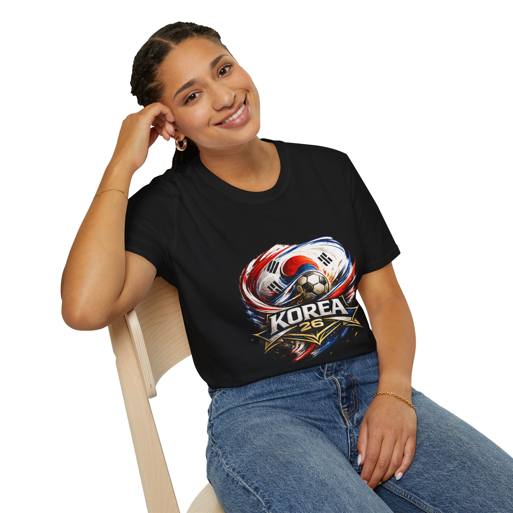 Korea Soccer T‑Shirt — Korea Football Crest Tee