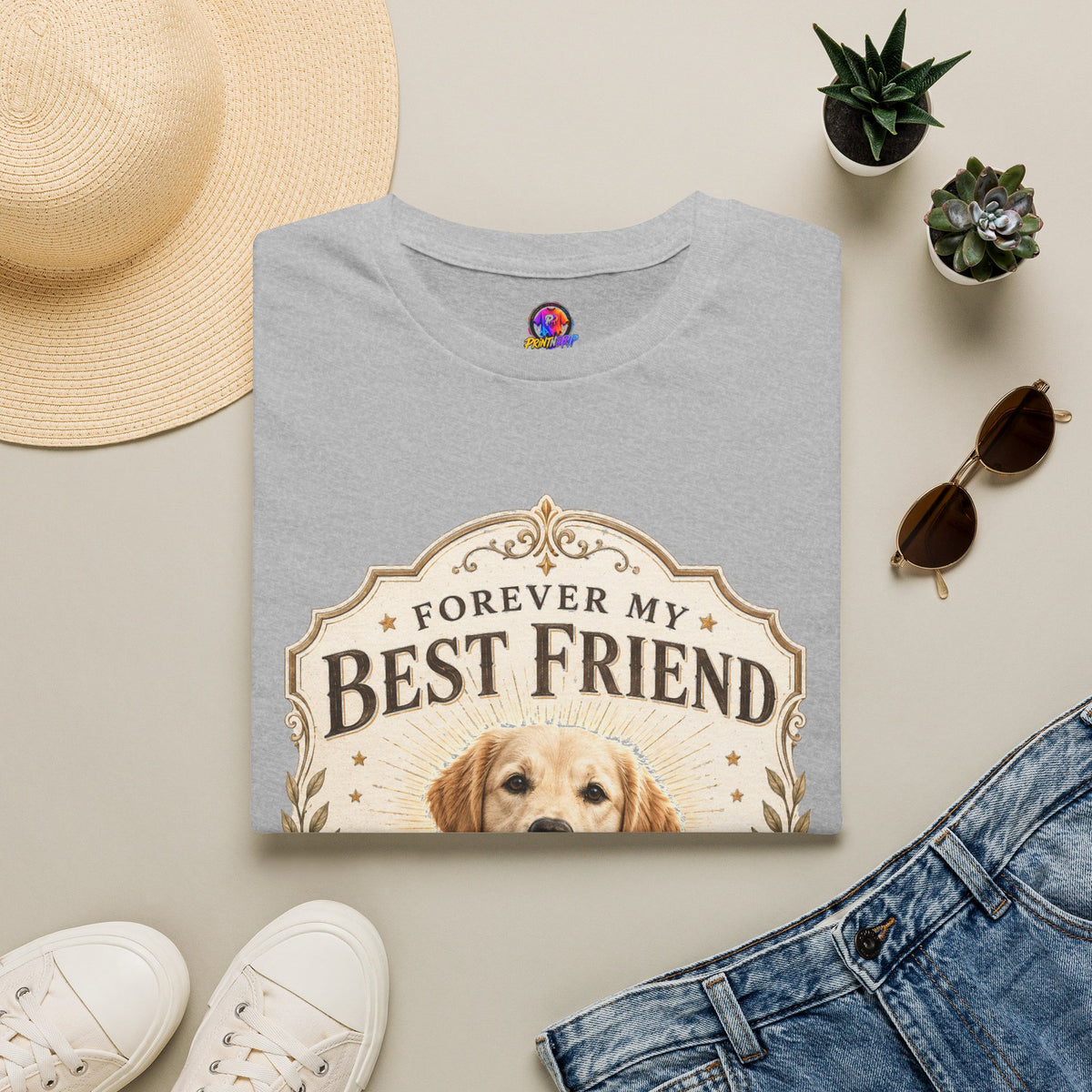 Forever My Best Friend Dog T-Shirt — Personalized Pet Tribute Tee