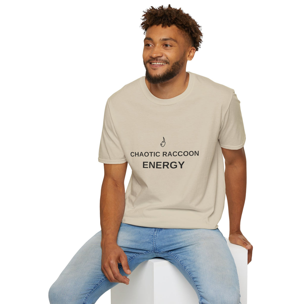Chaotic Raccoon Energy T-Shirt — Funny Minimal Graphic Tee - Trending Now - August 2026