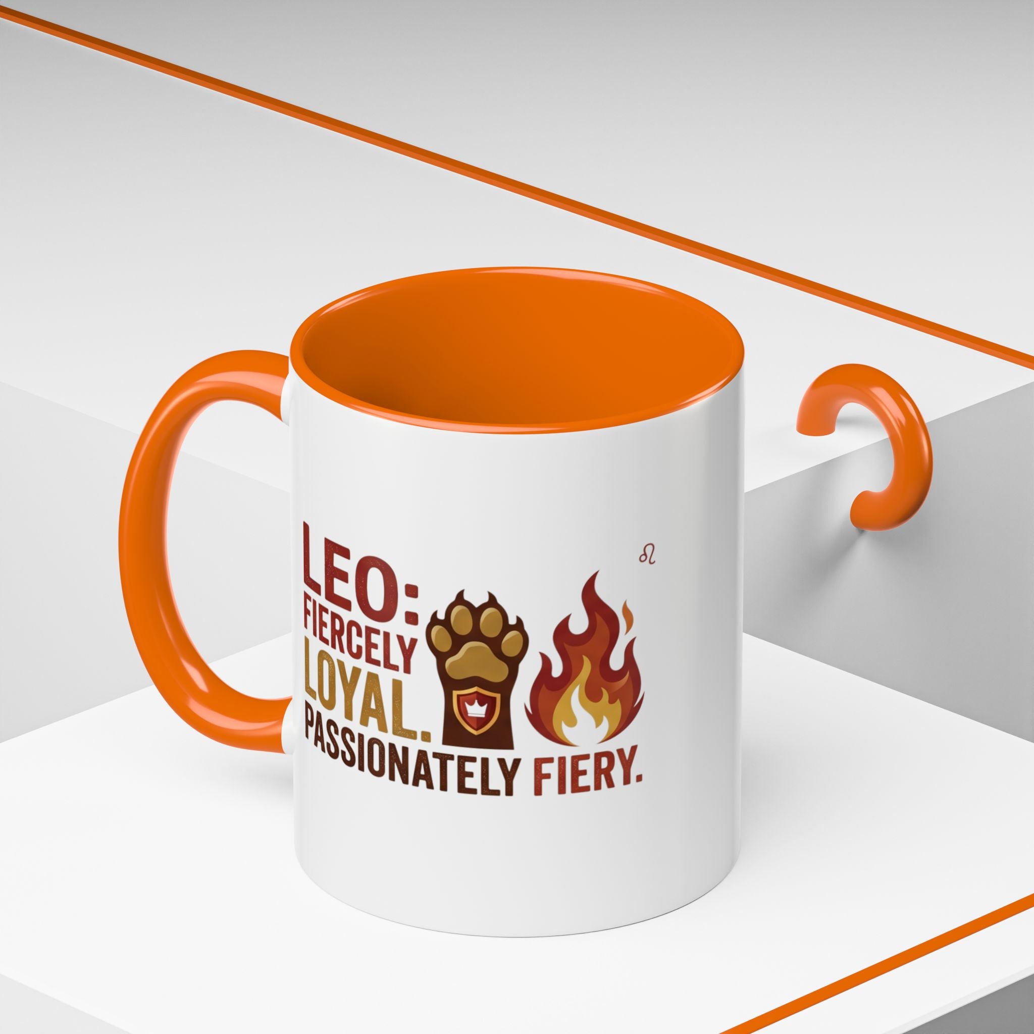 Leo Zodiac Coffee Mug – Fiercely Loyal, Passionately Fiery Accent Mug