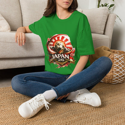 Japan Soccer T‑Shirt — Rising Sun Football Graphic
