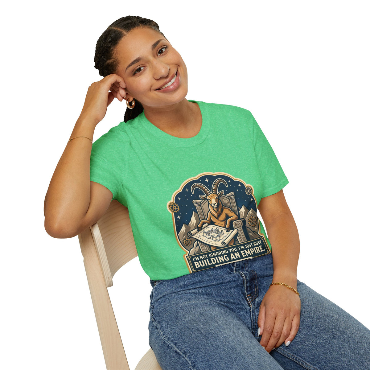 Capricorn Zodiac T-Shirt — "Building an Empire" Goat Horoscope Tee