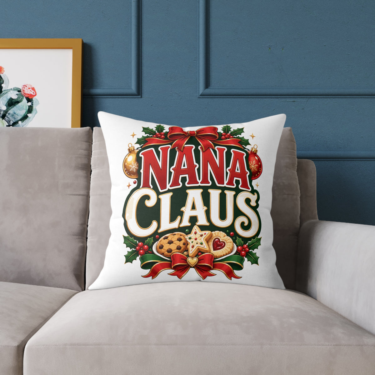 Nana Claus Christmas Pillow