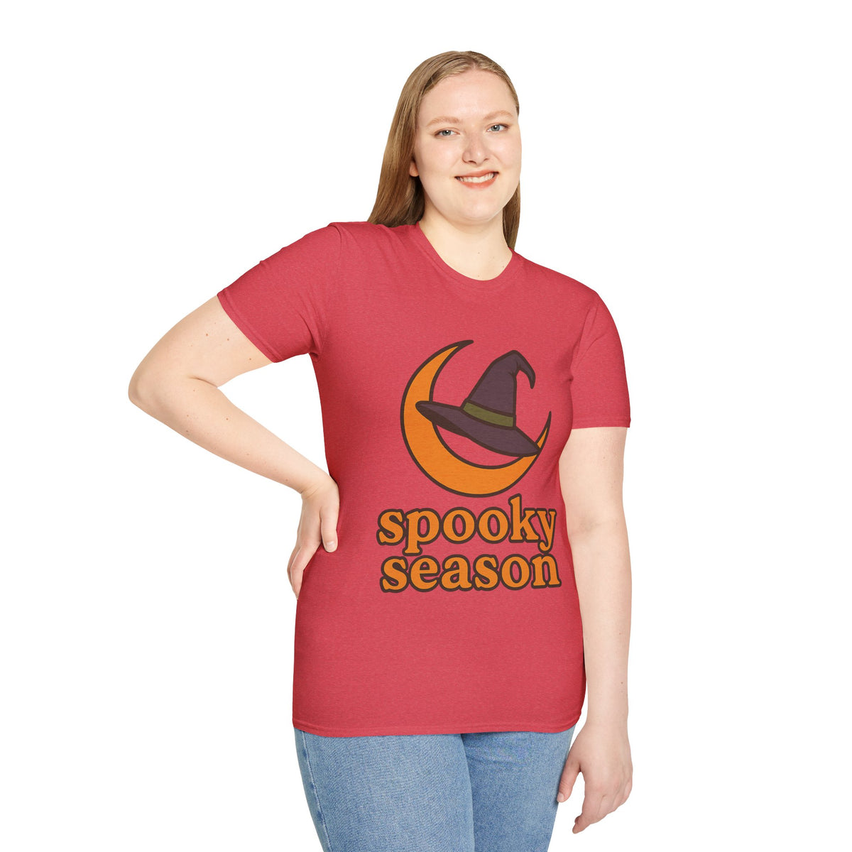 Spooky Season T-Shirt — Witch Hat & Moon Halloween Tee - Trending Now - August 2026