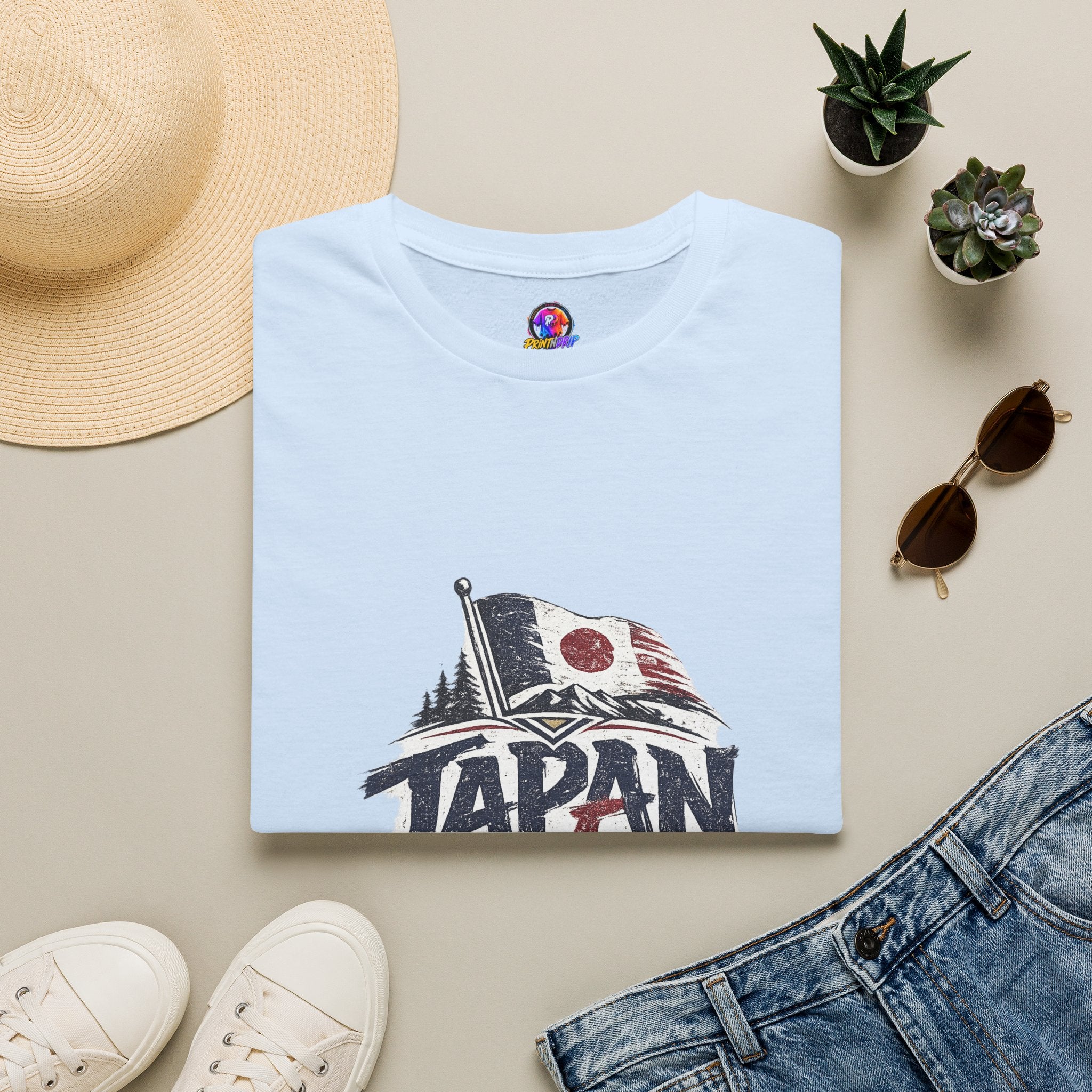Japan Soccer T-Shirt – Vintage Flag & Crest Football Tee