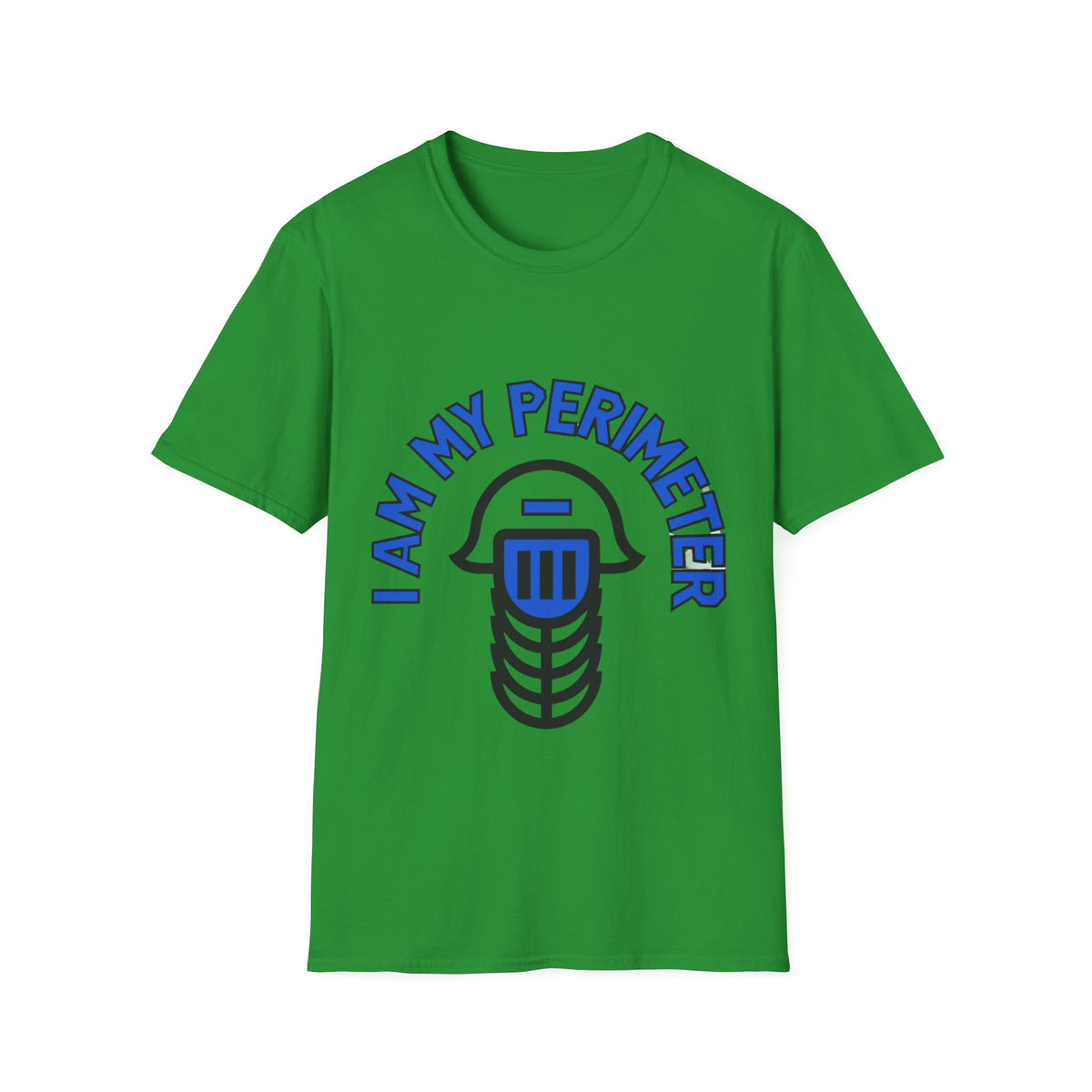 I Am My Perimeter Blue Jail Bars T-Shirt - Minimalist Graphic Quote Tee - Trending Now - September 2026