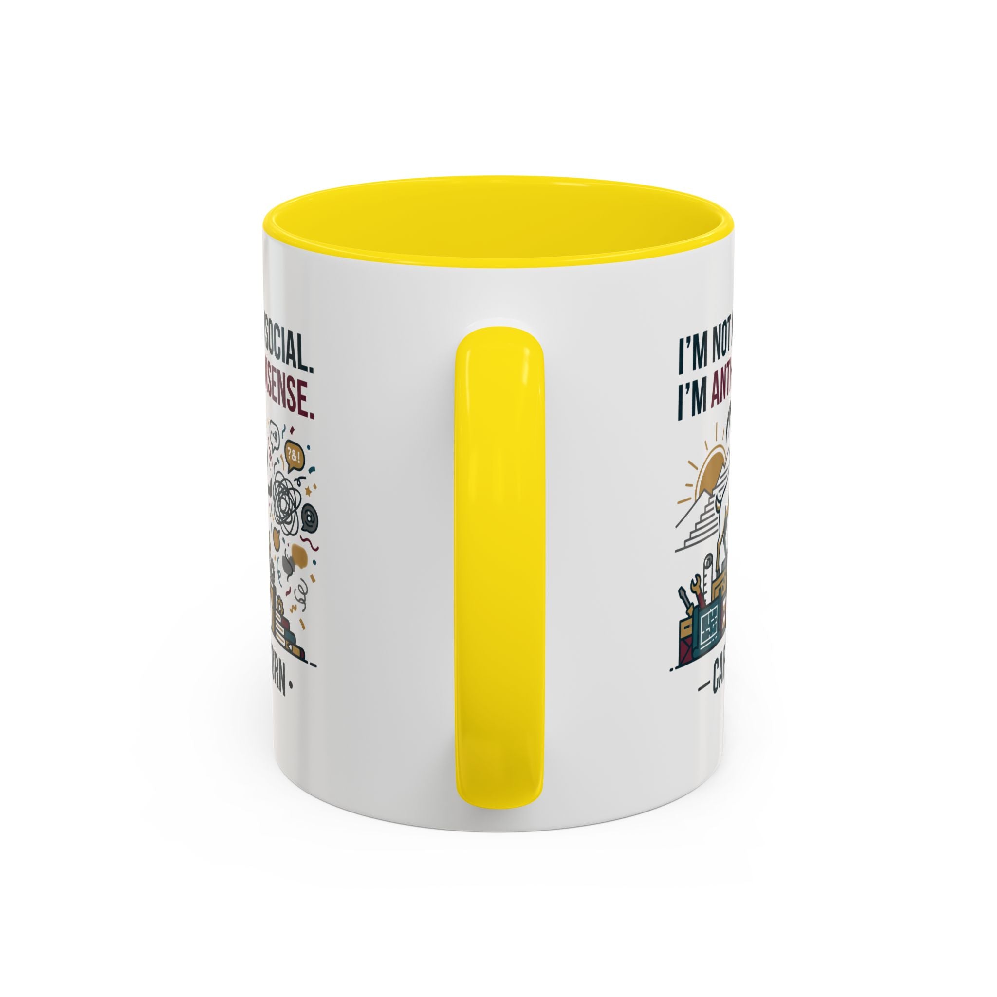 Capricorn Coffee Mug — "I'm Not Antisocial, I'm Anti-Nonsense" Accent Mug