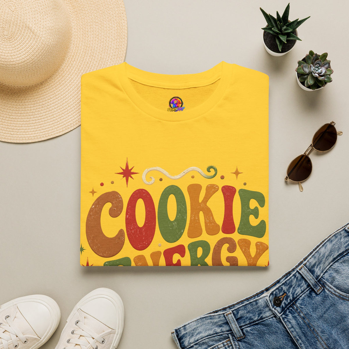 Cookie Energy Only T-Shirt — Festive Gingerbread Holiday Tee