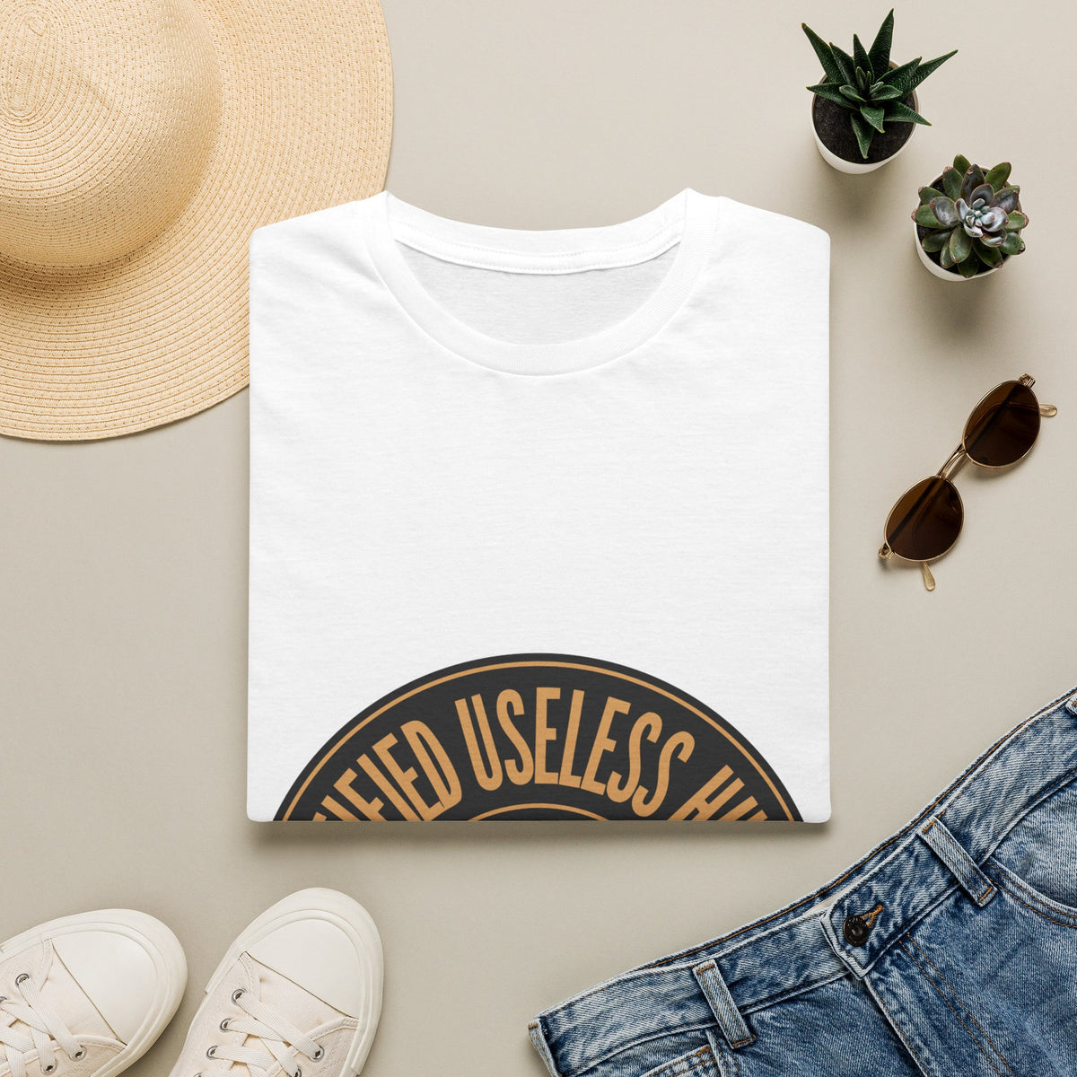 "Certified Useless Human" HR Approved Tee | Funny Office Humor T-Shirt - Trending Now - September 2026