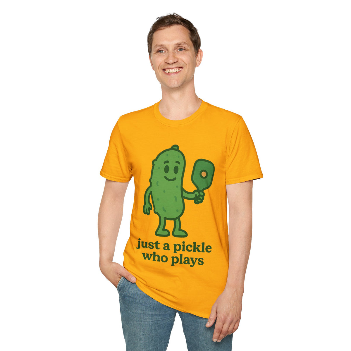 Pickle Shirt — "Just a Pickle Who Plays" Cute Pickle Gamer Tee - Trending Now - September 2026