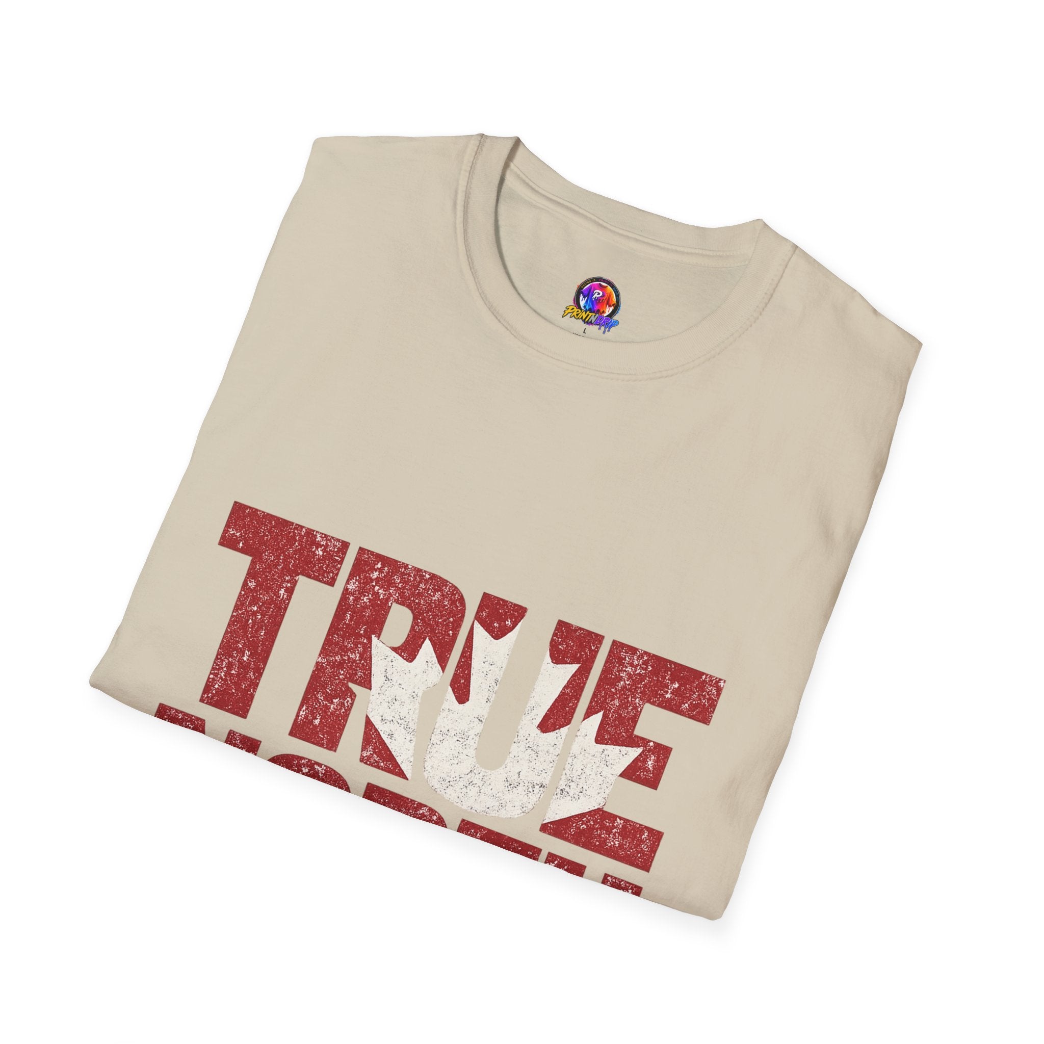 Canada True North Football T-Shirt — Vintage Canadian Leafs Sports Tee