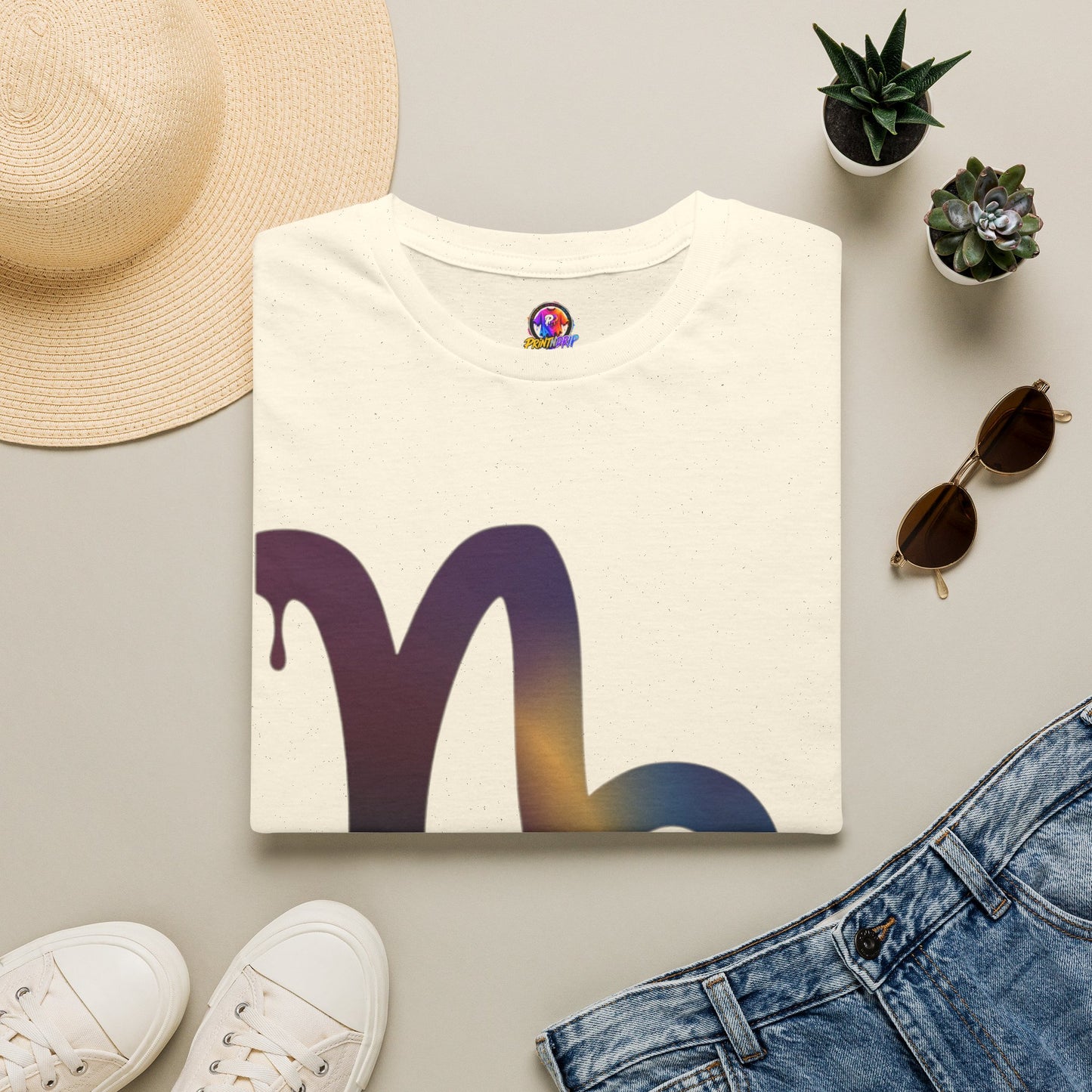 Dripping Gradient Capricorn T-Shirt