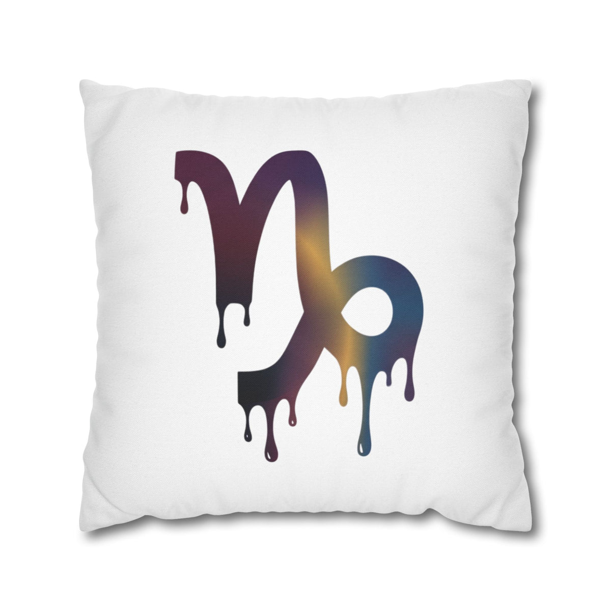 Capricorn Drip Zodiac Pillowcase — Decorative Astrology Accent