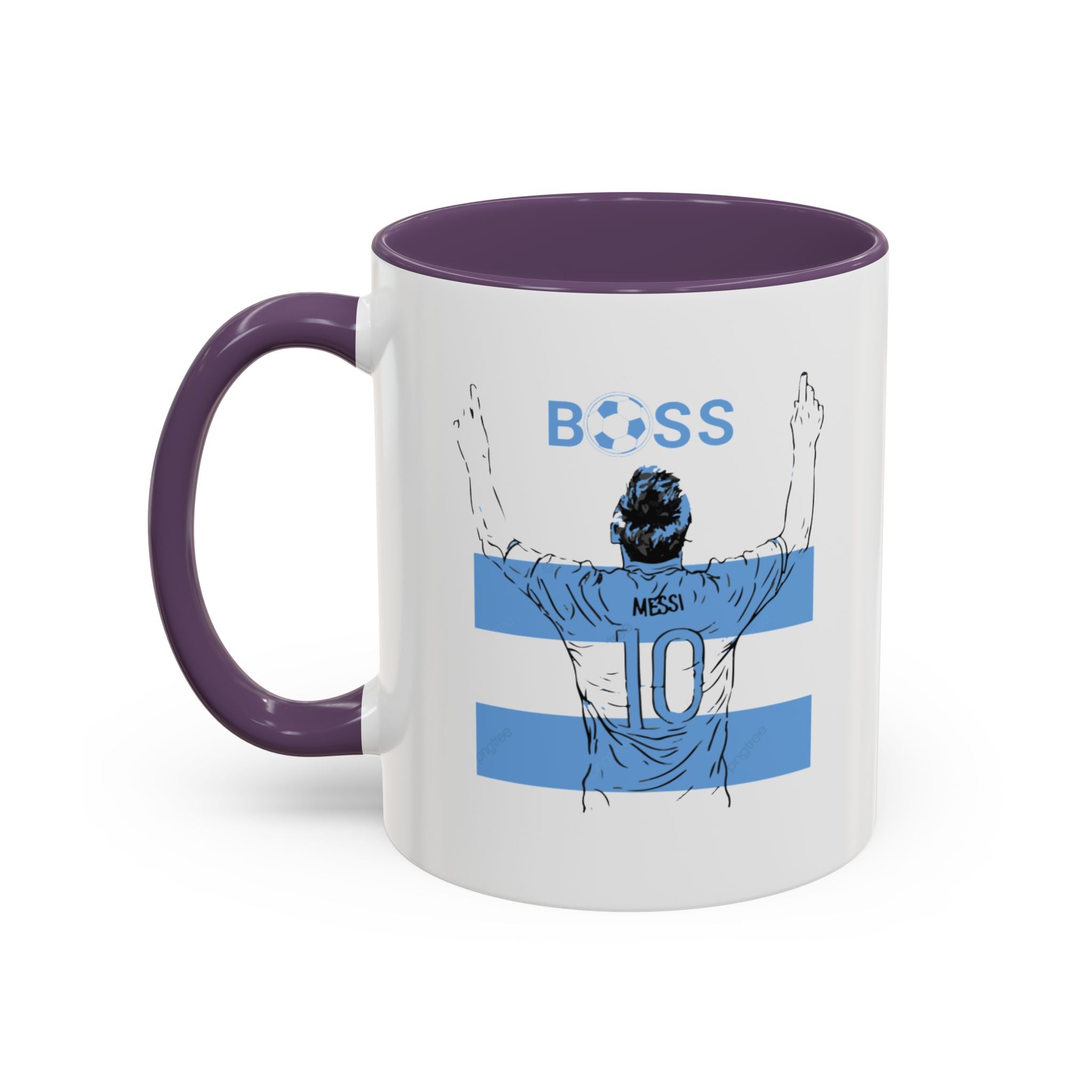 Boss Soccer Player Accent Coffee Mug —