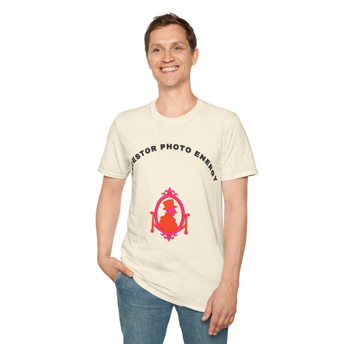 T-Shirt — 'Ancestor Photo Energy' Spiritual Retro Graphic Tee - Trending Now - September 2026