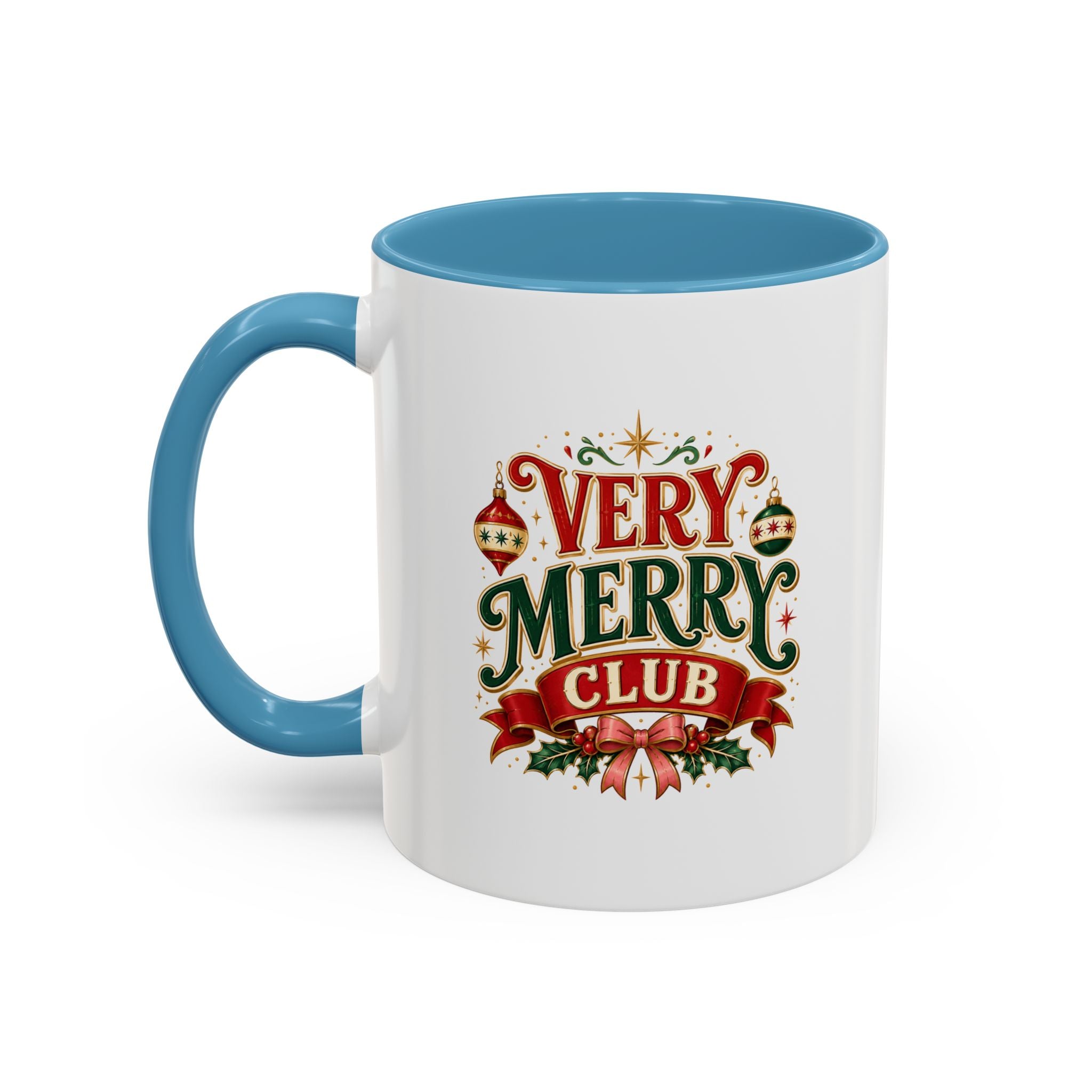 Very Merry Club Coffee Mug — Christmas Holiday Accent Mug